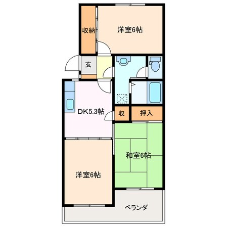 ホワイトピア江島台の物件間取画像